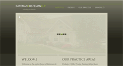 Desktop Screenshot of batemanllp.com
