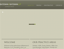 Tablet Screenshot of batemanllp.com